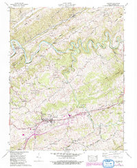 Lebanon 1958 topographic map thumbnail