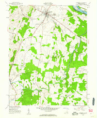 Leesburg 1952 topographic map thumbnail