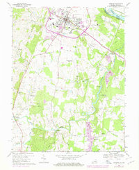 Leesburg 1968 topographic map thumbnail