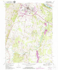 Leesburg 1968 topographic map thumbnail