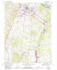 Leesburg 1968 topographic map thumbnail