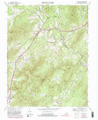 Lovingston 1967 topographic map thumbnail
