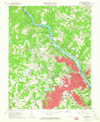 Lynchburg 1963 topographic map thumbnail