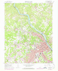Lynchburg 1963 topographic map thumbnail