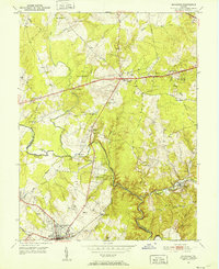 Manassas 1951 topographic map thumbnail