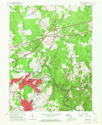 Manassas 1966 topographic map thumbnail