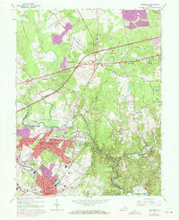Manassas 1966 topographic map thumbnail