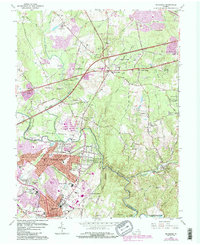 Manassas 1966 topographic map thumbnail