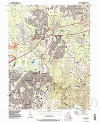 Manassas 1990 topographic map thumbnail