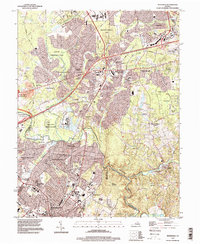 Manassas 1994 topographic map thumbnail