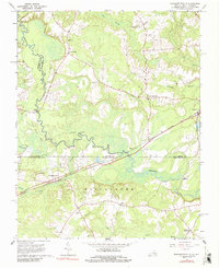 Margarettsville 1966 topographic map thumbnail