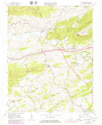 Max Meadows 1965 topographic map thumbnail