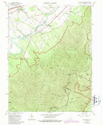 Mc Gaheysville 1965 topographic map thumbnail
