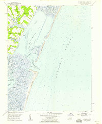 Metomkin Inlet 1957 topographic map thumbnail