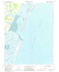 Metomkin Inlet 1968 topographic map thumbnail