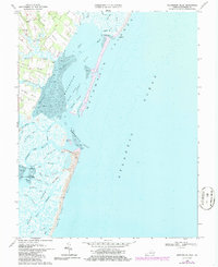 Metompkin Inlet 1968 topographic map thumbnail