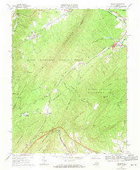 Millboro 1969 topographic map thumbnail