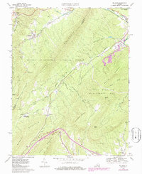Millboro 1969 topographic map thumbnail