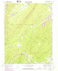Millboro 1969 topographic map thumbnail