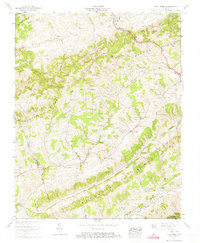 Moll Creek 1958 topographic map thumbnail