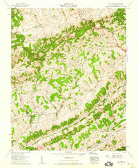 Moll Creek 1958 topographic map thumbnail