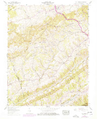 Moll Creek 1958 topographic map thumbnail