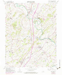 Mount Sidney 1964 topographic map thumbnail