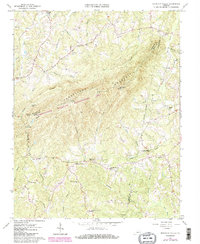 Mountain Valley 1965 topographic map thumbnail