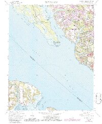 Mulberry Island 1965 topographic map thumbnail
