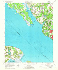 Mulberry Island 1965 topographic map thumbnail