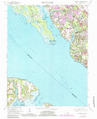 Mulberry Island 1965 topographic map thumbnail