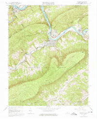 Narrows 1965 topographic map preview