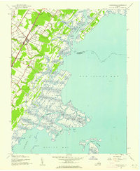 Nassawadox 1942 topographic map thumbnail