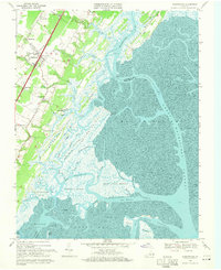 Nassawadox 1968 topographic map thumbnail