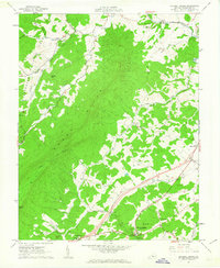 Natural Bridge 1961 topographic map thumbnail