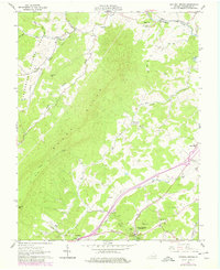 Natural Bridge 1961 topographic map thumbnail
