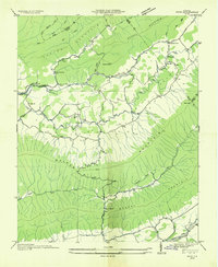 Nebo 1935 topographic map thumbnail