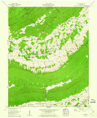 Nebo 1959 topographic map thumbnail