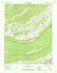 Nebo 1959 topographic map thumbnail