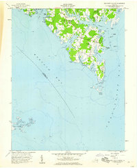 New Point Comfort 1957 topographic map thumbnail