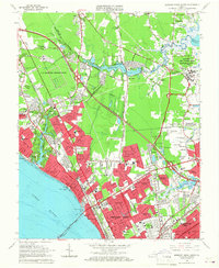Newport News North 1965 topographic map thumbnail