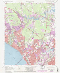 Newport News North 1965 topographic map thumbnail