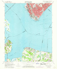 Newport News South 1964 topographic map thumbnail