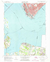 Newport News South 1964 topographic map thumbnail