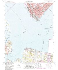 Newport News South 1964 topographic map thumbnail