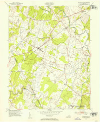 Nokesville 1953 topographic map thumbnail
