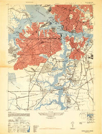 Norfolk South 1948 topographic map thumbnail