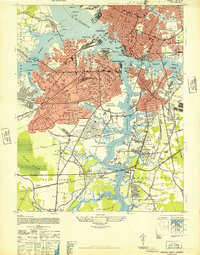 Norfolk South 1948 topographic map thumbnail