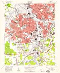 Norfolk South 1955 topographic map preview