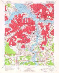 Norfolk South 1965 topographic map preview